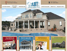 Tablet Screenshot of abtcustomhomes.com